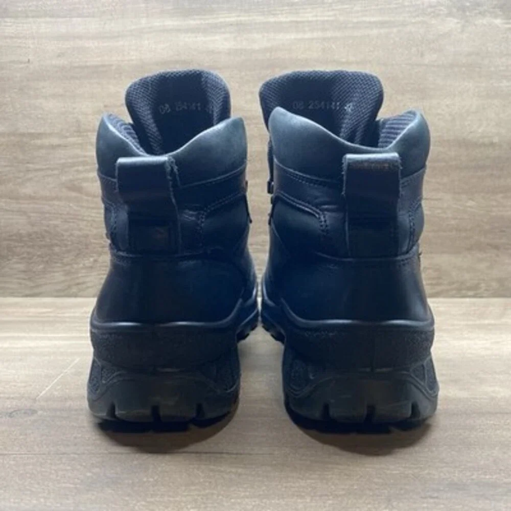 ECCO Track 25 GoreTex Mid Hiking Boot Mens EU 42 US 8.5 Waterproof Black Leather